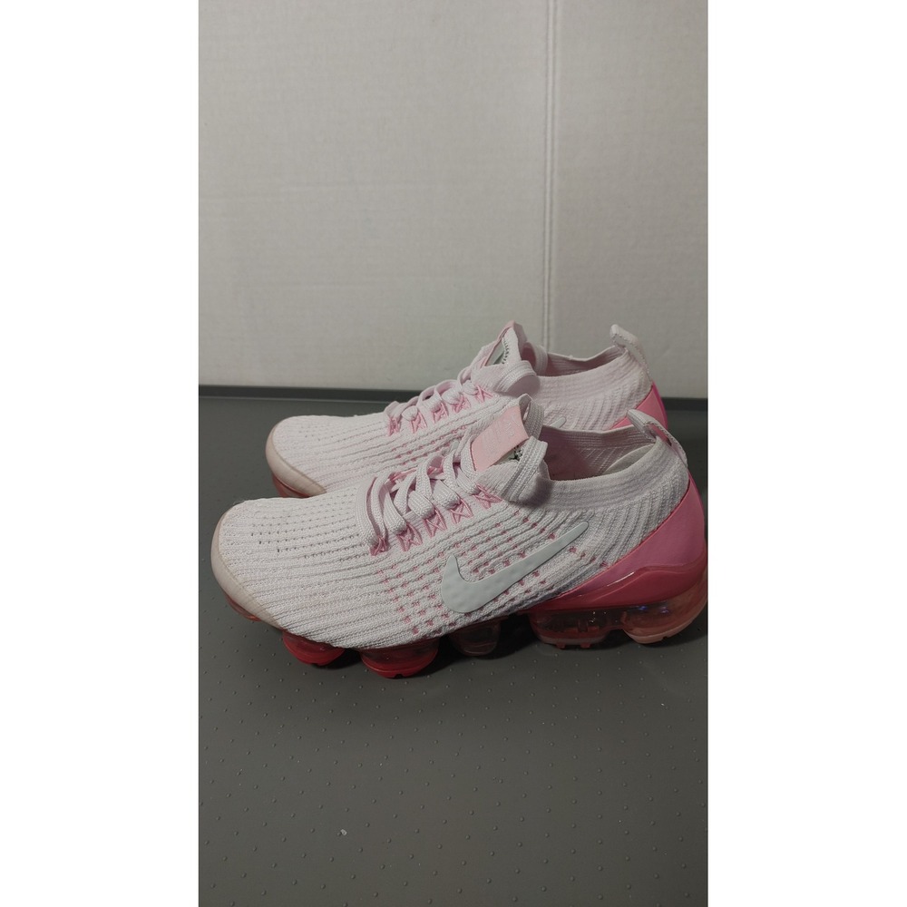 Nike Air VaporMax 3.0 Womens 6.5 Pink White Good Flyknit Running AJ6910-005